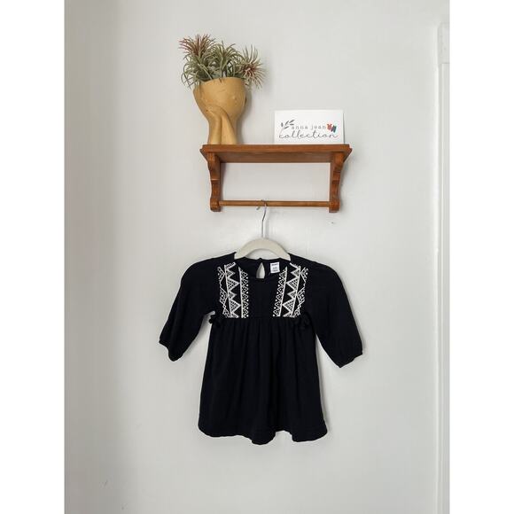 Old Navy black boho dress - 3-6m - Picture 1 of 4